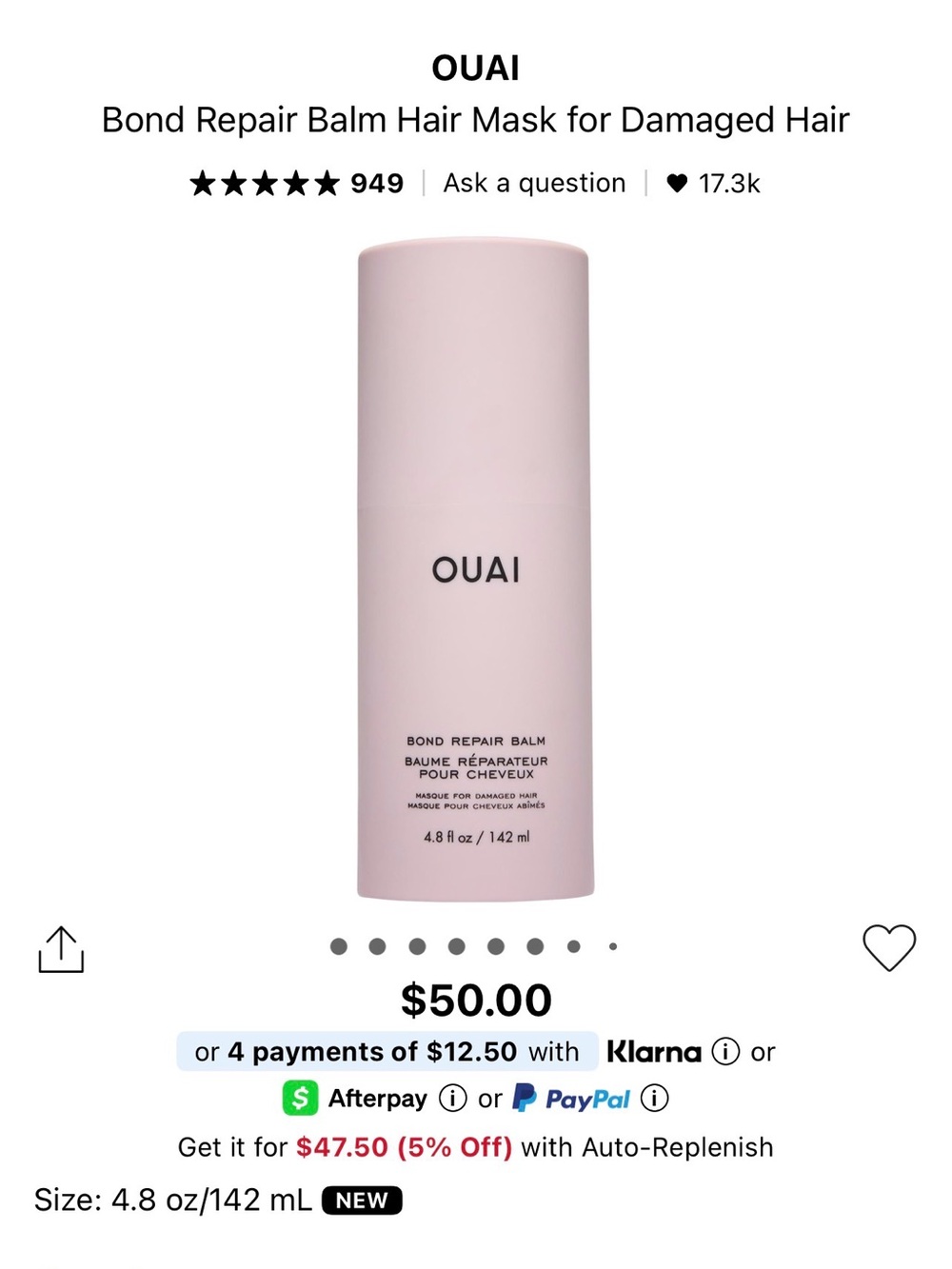 NEW OUAI Bond Repair Balm Hair Mask – PROFESSIONAL